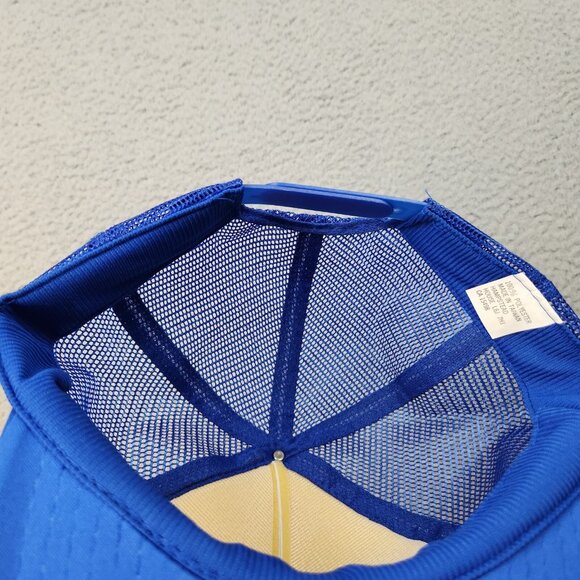 Vintage Trucker Hat Snapback Cap Niagra Falls Canadian Flag Foam Blue White Mesh - Picture 9 of 9